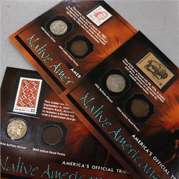 America's Official Tribute To Native Americans Coin & Stamp Set