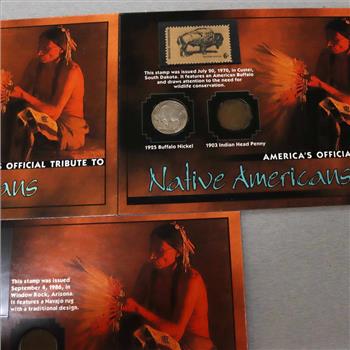 America's Official Tribute To Native Americans Coin & Stamp Set
