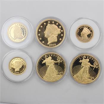 America's Rare Gold Clad Coin Tribute Proof Collection Set with COA