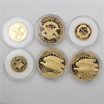 America's Rare Gold Clad Coin Tribute Proof Collection Set with COA