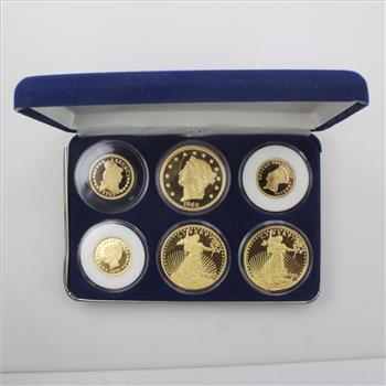 America's Rare Gold Clad Coin Tribute Proof Collection Set with COA