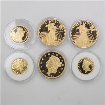 America's Rare Gold Clad Coin Tribute Proof Collection Set with COA