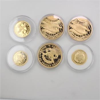 America's Rare Gold Clad Coin Tribute Proof Collection Set with COA
