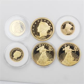 America's Rare Gold Clad Coin Tribute Proof Collection with COA