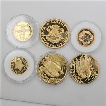 America's Rare Gold Clad Coin Tribute Proof Collection with COA
