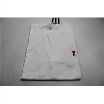 AMI Alexandre Mattiusi Mini Heart Logo T-Shirt, White, 2XL