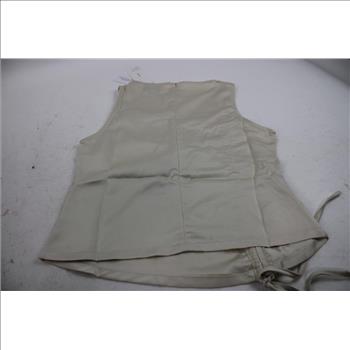 Amylynn Sleeveless Tank Top, Beige, Medium
