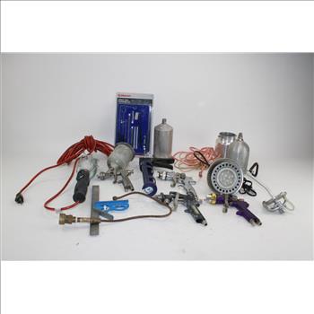 Anest Iwata Spray Gun, Jobsmart Spray Gun Cleaning Kit, & More In HDX Tough Tote; 5+ Pieces
