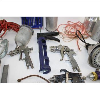 Anest Iwata Spray Gun, Jobsmart Spray Gun Cleaning Kit, & More In HDX Tough Tote; 5+ Pieces
