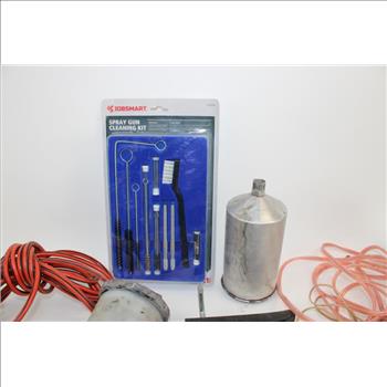 Anest Iwata Spray Gun, Jobsmart Spray Gun Cleaning Kit, & More In HDX Tough Tote; 5+ Pieces