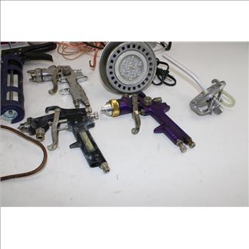 Anest Iwata Spray Gun, Jobsmart Spray Gun Cleaning Kit, & More In HDX Tough Tote; 5+ Pieces