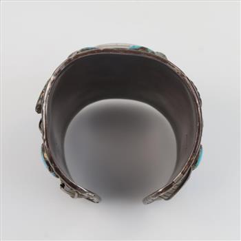 Ansan & Leticia Wallace Zuni Sterling Silver Watch Cuff