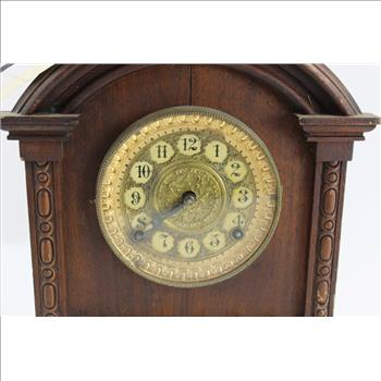 Antique Small Wooden Clock