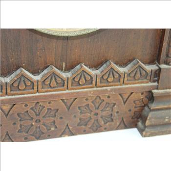 Antique Small Wooden Clock