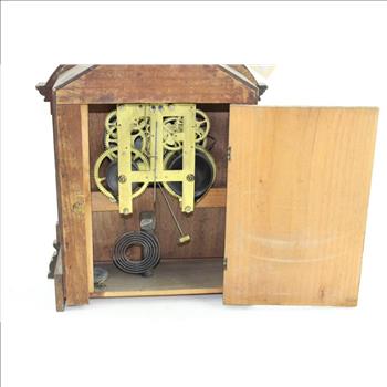 Antique Small Wooden Clock