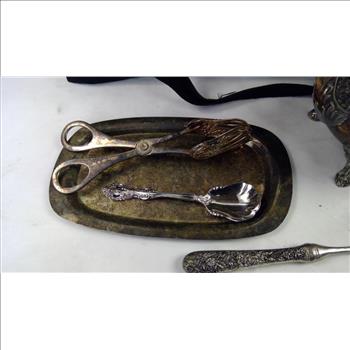 Antique Teapot And Silverware In 5.11 Tactical Bag