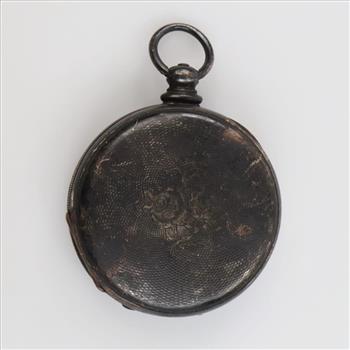 Antique Tobios Coin Silver Pocket Watch