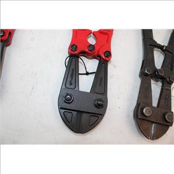 Anvil, Pittsburgh, & Hypertough Bolt Cutters; 3 Pieces