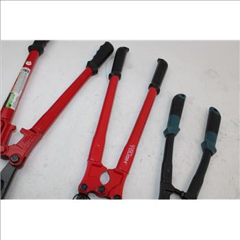 Anvil, Pittsburgh, & Hypertough Bolt Cutters; 3 Pieces