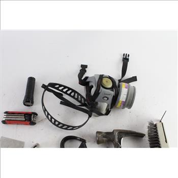 AO Safety Respirator Mask With Filter, Allen Keys, Claw Hammer, And More 5+ Pieces