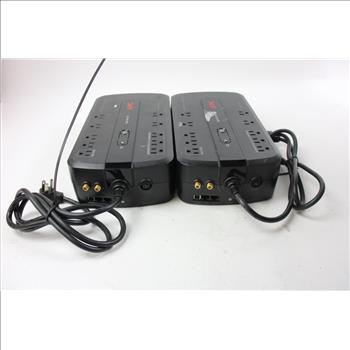 APC UPS Battery Backup For Computer Surge Protector With Battery, 2 Pieces