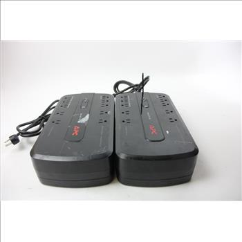 APC UPS Battery Backup For Computer Surge Protector With Battery, 2 Pieces