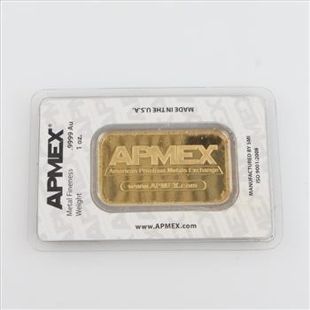 APMEX Fine Gold 1oz Bar