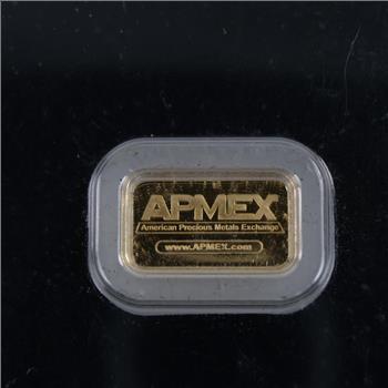 APMEX Fine Gold Bar 1g