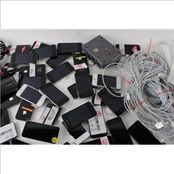 Apple Cell Phone Lot, 30+ Pieces, Sold For Parts And More