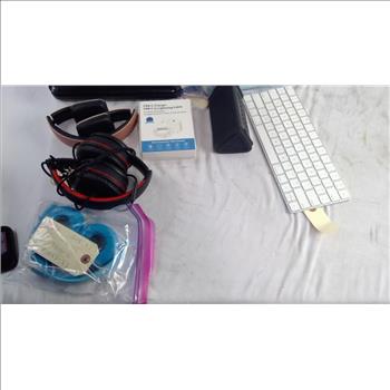 Apple Cumputer Keyboard, DBPower Portable Video Player, And More, 9+ Pieces