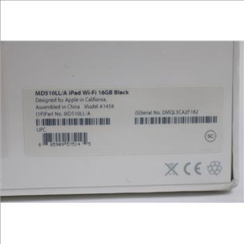 Apple IPad 32GB A1458 (Black)