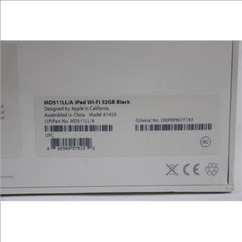 Apple IPad 32GB A1458 (Black)