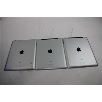 Apple Ipad Bulk Lot, 3 Pieces, SOLD FOR PARTS