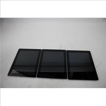 Apple IPad Bulk Lot, 3 Pieces, SOLD FOR PARTS