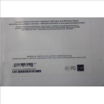 Apple IPad Pro 12.9inch (2nd Gen) 256GB - New In Box