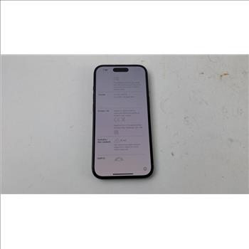Apple IPhone 15, Activation Locked, Sold For Parts