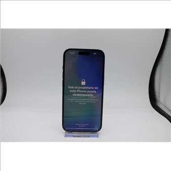 Apple IPhone 15, Black, 128 GB, Unknown Carrier, Locked To Owner - SOLD FOR PARTS ONLY