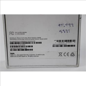 Apple IPhone 15 Pro Max, 256GB, Unknown Carrier - NEW IN OPEN BOX