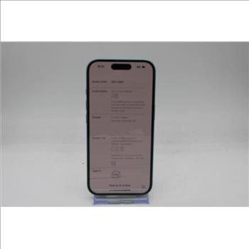 Apple IPhone 16, GB, Unknown Carrier, Locked To Owner - SOLD FOR PARTS ONLY