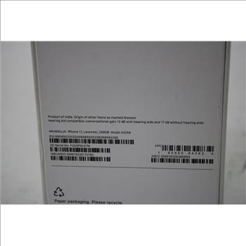 Apple IPhone 17, Lavender, 256GB - NEW IN SEALED BOX