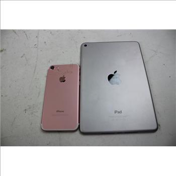 Apple IPhone, IPad Lot, 2 Pieces, Sold For Parts