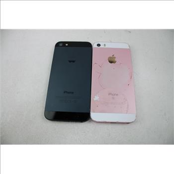 Apple IPhone Lot, 2 Pieces, Sold For Parts