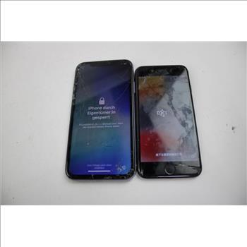 Apple IPhone Lot, 2 Pieces, Sold For Parts