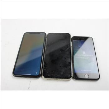 Apple IPhone Lot, 3 Pieces  Sold For Parts
