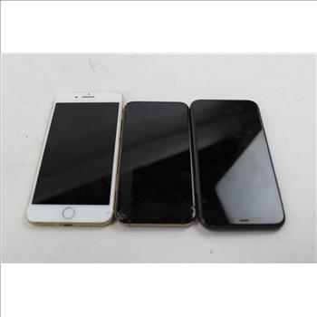 Apple IPhone Lot, 3  Pieces  Sold For Parts