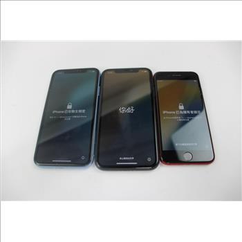 Apple IPhone Lot, 3 Pieces  Sold For Parts