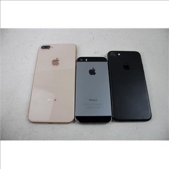 Apple IPhone Lot, 3 Pieces, Sold For Parts