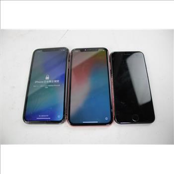 Apple IPhone Lot, 3 Pieces  Sold For Parts