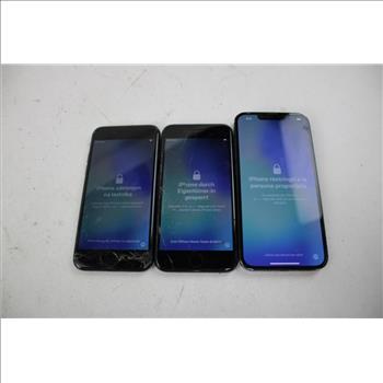 Apple IPhone Lot, 3 Pieces  Sold For Parts