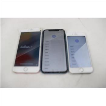 Apple IPhone Lot, 3 Pieces  Sold For Parts